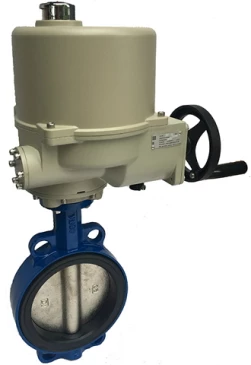Затвор дисковый поворотный ABRA Ду250 Ру16 BUV-VF826D, межфланцевый, корпус - чугун, диск - чугун, с электроприводом, EPDM в Тюмени
