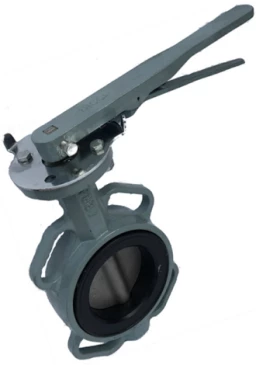 Затвор дисковый поворотный ABRA Ду250 Ру16 BUV-VF863D, межфланцевый, корпус - чугун, диск - нержавеющая сталь, рукоятка, NBR в Тюмени