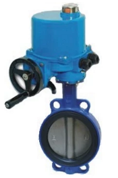 Затвор дисковый поворотный ABRA Ду50 Ру16 BUV-VF863D, межфланцевый, корпус - чугун, диск - нержавеющая сталь, с электроприводом, NBR в Тюмени