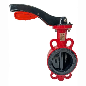 Затвор дисковый поворотный REON Ду50 Ру16 EPDM RSV81RED корпус - чугун, диск - чугун, рукоятка в Тюмени