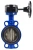 Затвор дисковый поворотный ABRA Ду450 Ру16 BUV-VF826D, межфланцевый, корпус - чугун, диск - чугун, редуктор, EPDM в Тюмени